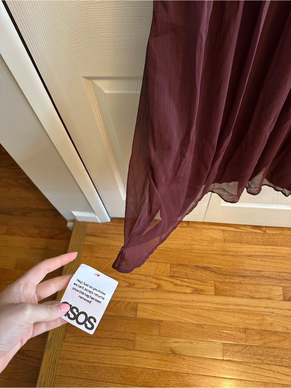 ASOS Design Brand New Waisted Detail Midi Dress - Picture 2 of 5